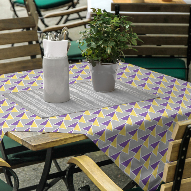Flèches Nappe, Mauve/jaune