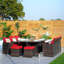 Ensemble de salle à manger rectangulaire pour 6 personnes 74,8 po-93913438-93913437