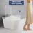 Smart Toilet With Bidet, Auto Open & Close Feature, Heated Seat, Warm Water And Dry, Foot Sensor, Fountain Washing Modes, Adjustable Temp, , Dryer Side Memory Buttons, High - Quality Ceramics