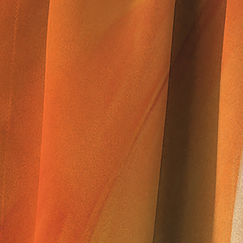 Tangerine Twist Spiral - Abstract Spirals Curtain - Blackout Abstract Curtain - 1 Panels, 52" W x 108" L