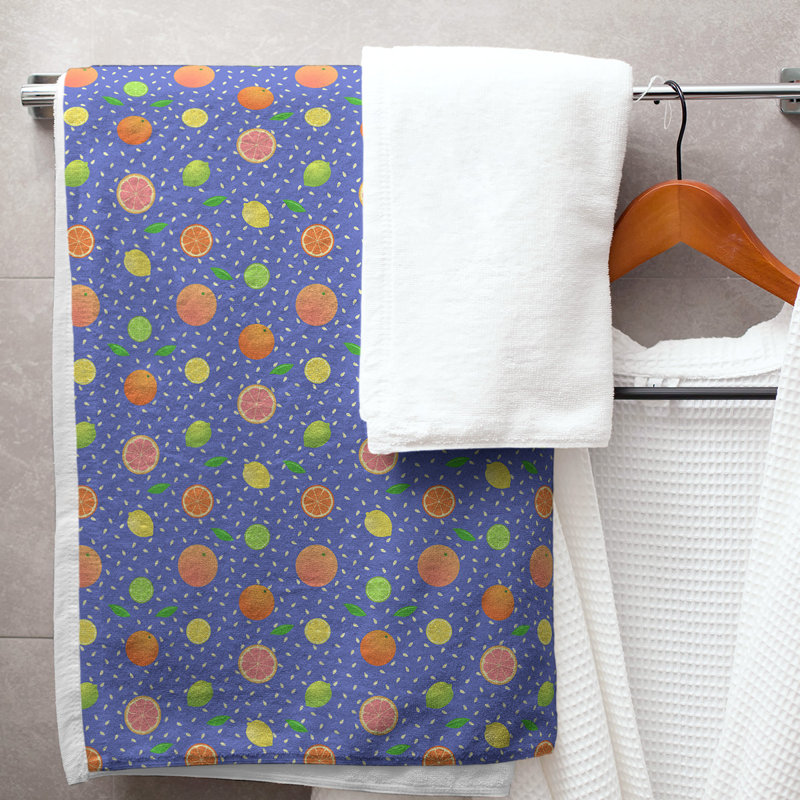 Katelyn Elizabeth Cotton Blend Bath Towel, Blue