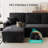 83'' L-Shaped Sleeper Sofa Reversible Couch Pull Out Couch With Storage Chaise-569780793