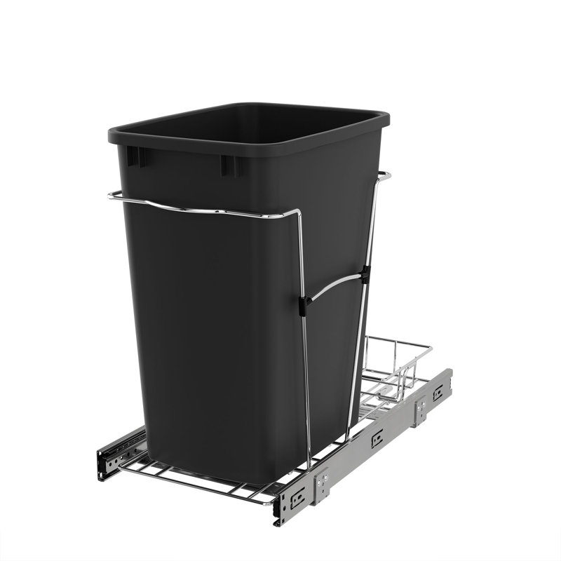 Poubelle escamotable Rev-A-Shelf, Noir