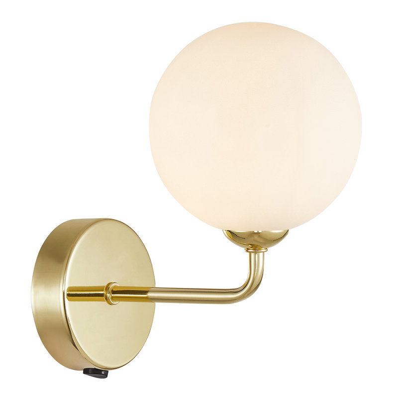 Armed Sconce, Polished Brass