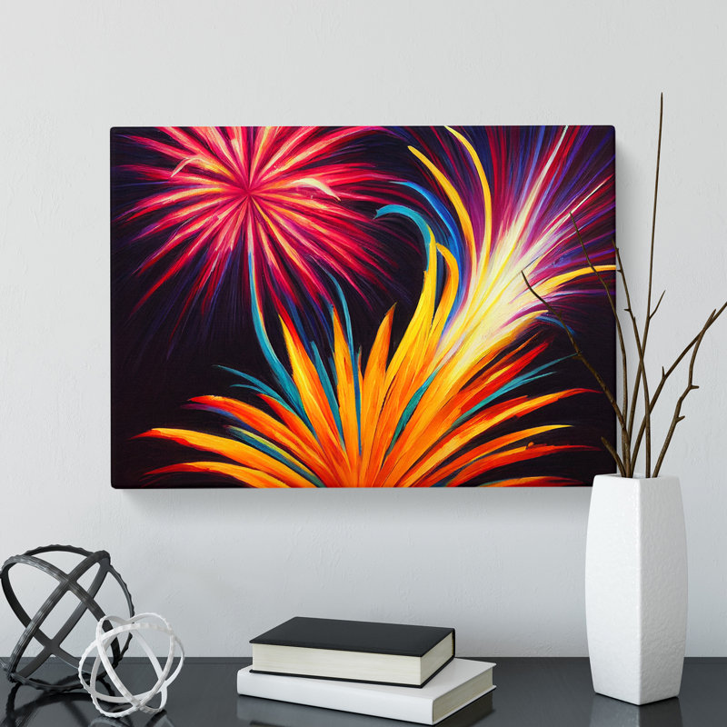 Great Fireworks - Wrapped Canvas, 35cm H x 50cm W x 3cm D