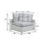 Ensemble modulaire 6 pièces en velours côtelé-23534507