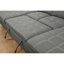 Canapé-lit en forme de U Boneless, surdimensionné de 121 pouces - lit escamotable 2 en 1, canapé-lit modulaire avec méridienne de rangement double pour meubles de salon, gris anthracite