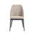 Burford Modern Curved Back Almond Upholstered Dining Chair - Set Of 2