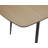 Trellany 47" to 62" Rectangular Extendable Wooden Dining Table with Metal Frame for Kitchen Dining Room