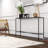 Steel Rectangular Console Table-1557980677