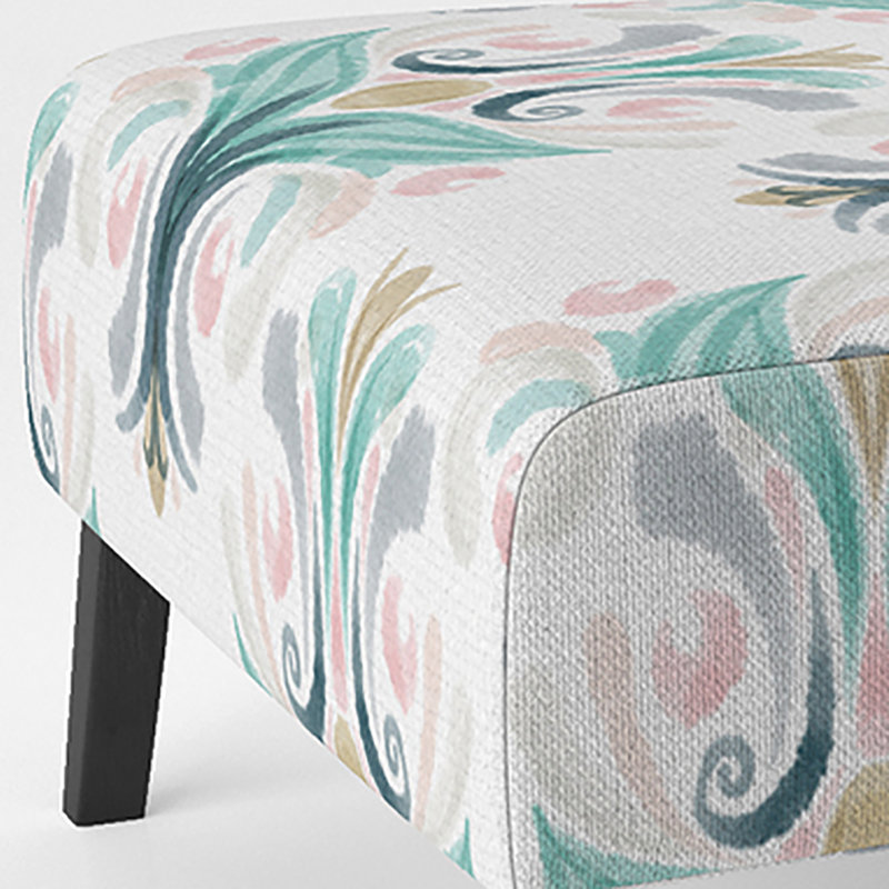 Fauteuil de chambre rembourré Green Damask