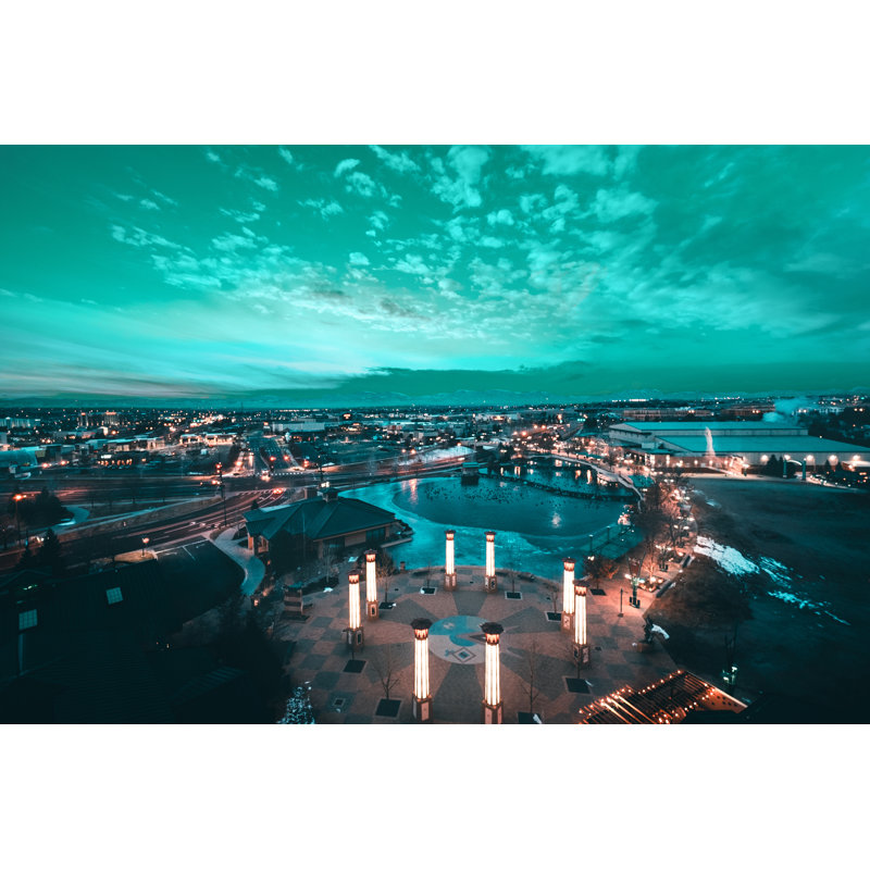 Favela Boulder, Colourado At Night by Lucas Hixson - Wrapped Canvas Print, 20cm H x 30cm W x 3.8cm D