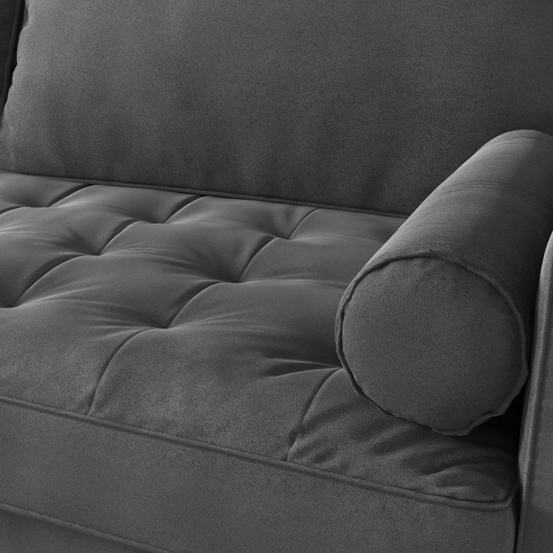 Mauck Modern Sofa,70 Inch Velvet Couch for Living Room,Spring Cushions,Solid Wood Frame,Easy Assembly for Small Spaces