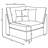 6-Piece Upholstered Sectional Sofa