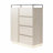 Tickhill 4-Drawer Dresser with Door, LED Lights and Glass Top-905295751