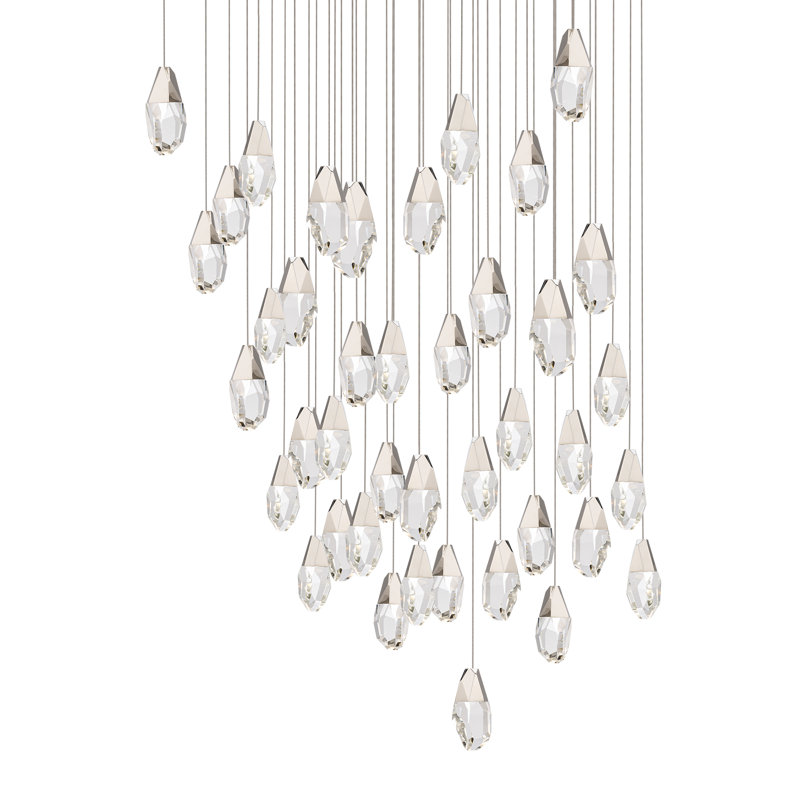 Martini 41 - Light LED Pendant, Clear/White, Polished Nickel