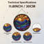 Panneau de vitrail 12 "H Sunset Mountains-1413775623