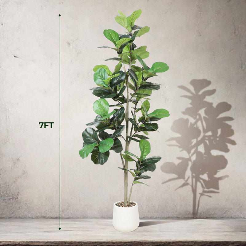 60" Artificial Fiddle Leaf Tree, 84" x 24"
