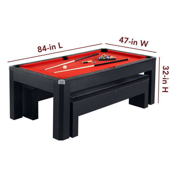 Table transformable - billard snooker - hauteur ajustable - 207*114*79 cm  VENTE-UNIQUE 135806 Pas Cher 