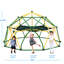 Centre de jeu à dôme d'escalade géométrique 12 pi avec hamac pour enfants, tour de dôme d'escalade extérieure, structure en acier résistant à la rouille et aux rayons UV, supporte jusqu'à 1000 lb pour le jeu sur la pelouse