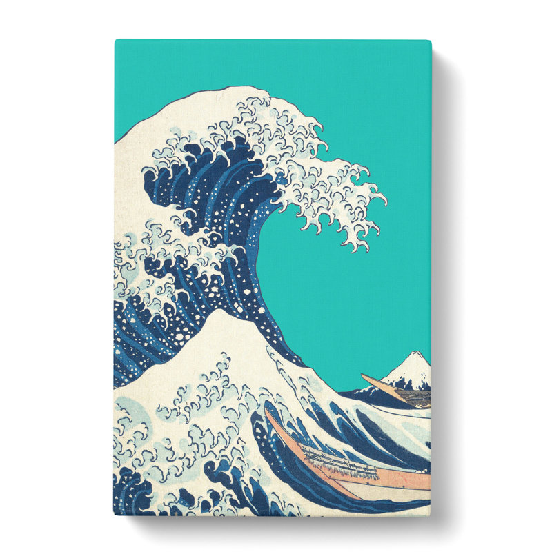 The Great Wave Off Kanagawa by Hokusai - Wrapped Canvas Print, 91cm H x 60cm W x 3cm D