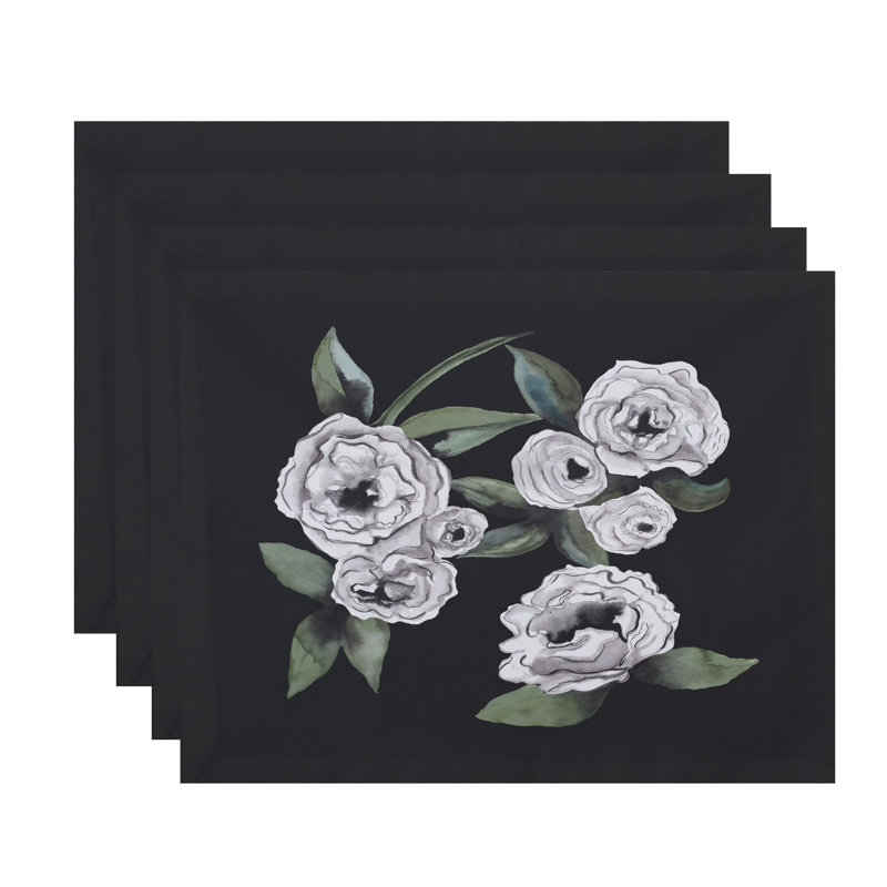 Ensemble de napperons 18 po Ladwig, Noir