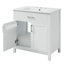 Meuble-lavabo de 30 po avec lavabo, 1 tiroir, 2 portes à fermeture douce et cadre de porte-714698298