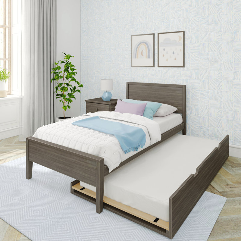 Lit gigogne en bois massif Rosenthal, Argile, Simple