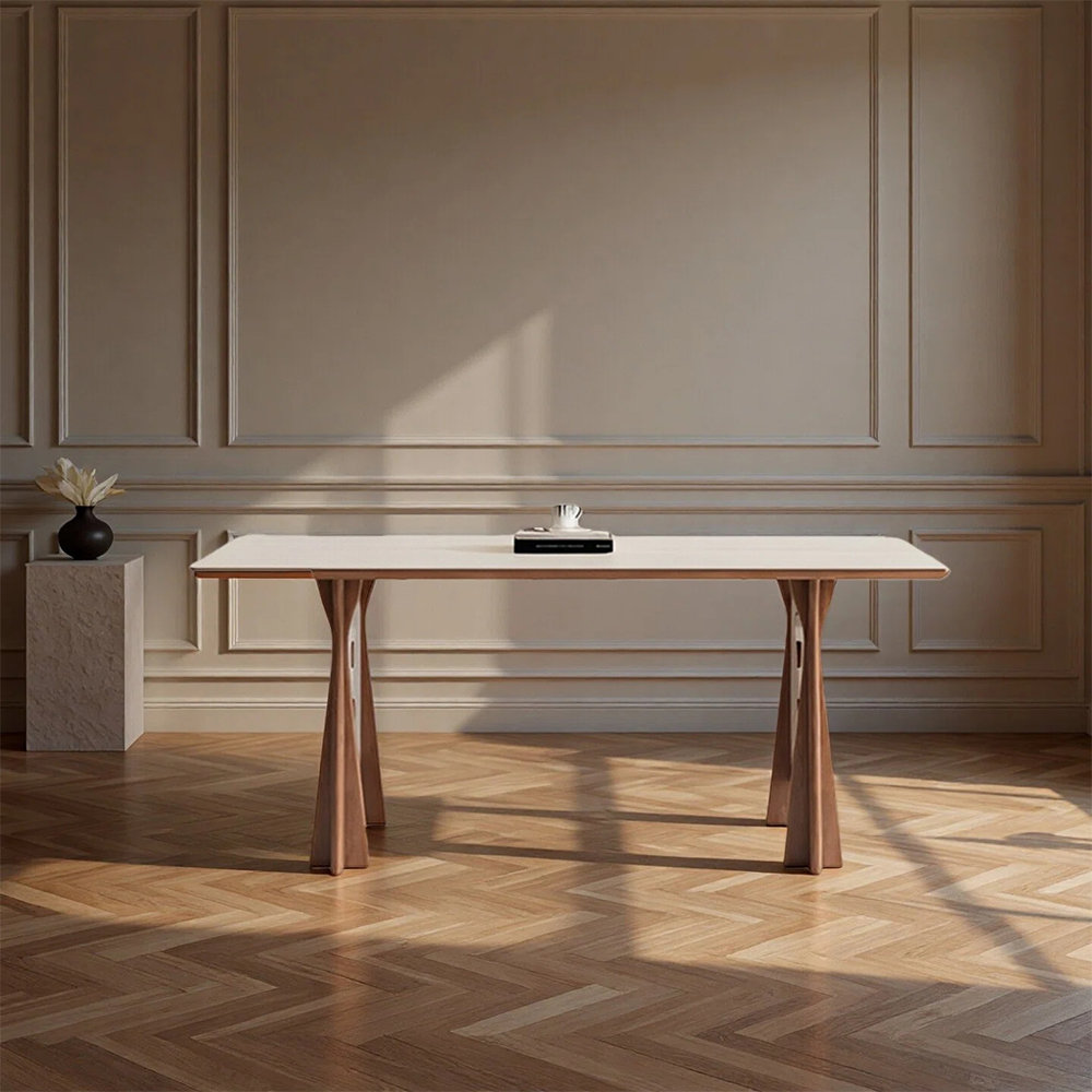 Latitude Run® Simple and Modern Sintered Stone Dining Table | Wayfair
