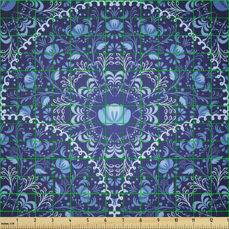 Chrsitine Circular and Floral Alike Multi-Purpose Fabric
