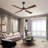 4 Blade Solid Wood Ceiling Fan With Light,whisper-quiet Dc Motor, Led Integrated Dimmable, 3 Color Temperatures, Smart Control, 3 Downrods (6"/12"/24")-1280667073