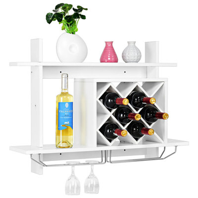 Morton Wall Mounted Wine Bottle Rack in