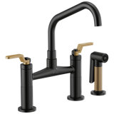 Litze® Bridge Faucet with Angled Spout and Side Sprayer