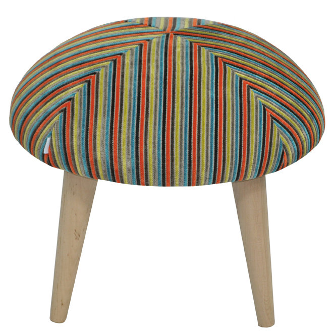 Solid + Manufactured Wood Accent Stool