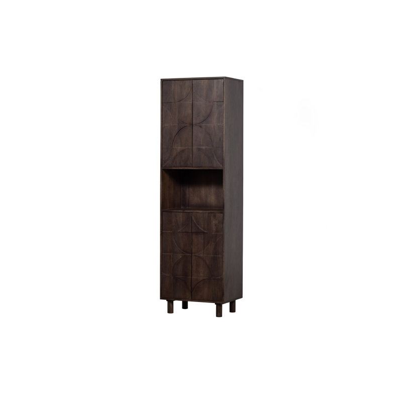 200 cm H Mango Solid Wood Kitchen Pantry