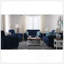 Causeuse convertible rembourrée avec rangement, microfibre bleue-1761574477