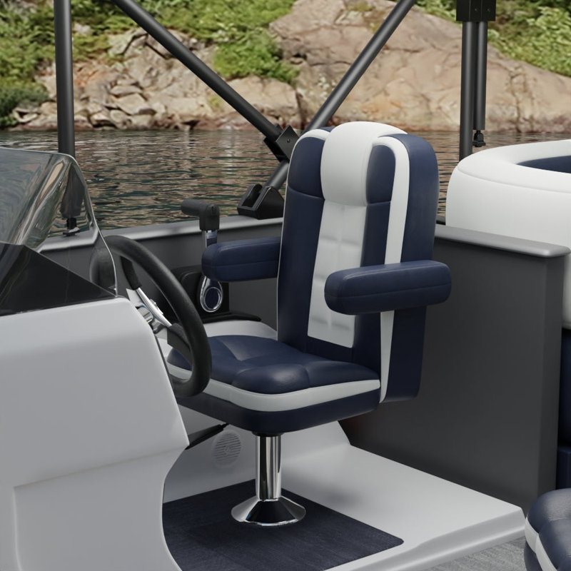 Tissu en faux cuir Enduratex Armada par The Yard, Marine