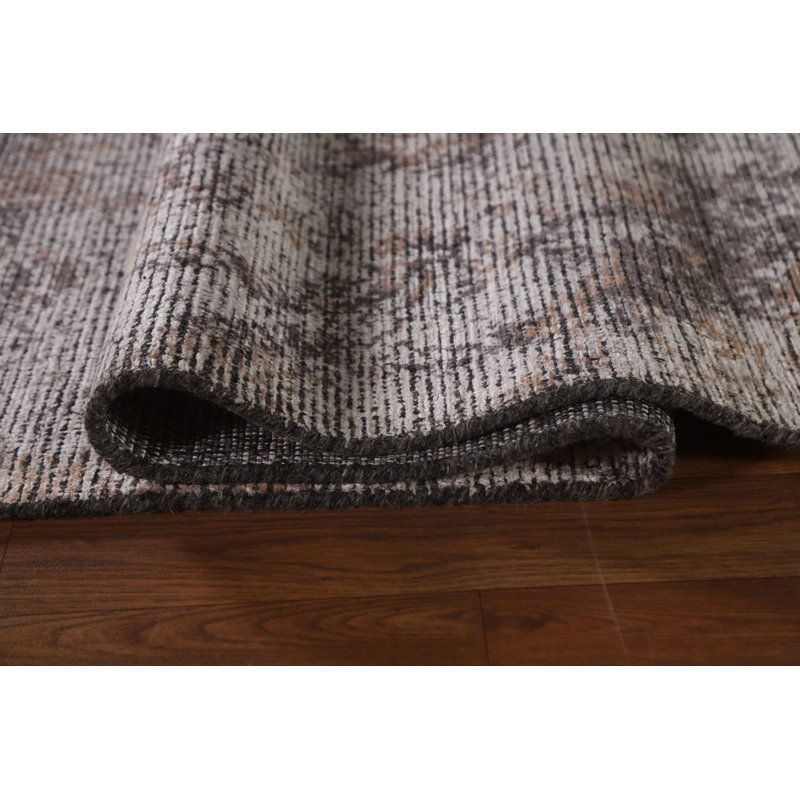 Tapis abstrait moderne all-over 8 x 11