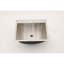 Lavabo de salle de bain en acier inoxydable 21 po x 17 po - lisse et propre, nickel brossé hygiénique 21 x 17
