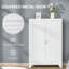Armoire de rangement polyvalente en acier industriel avec tablettes réglables et portes doubles pour divers articles