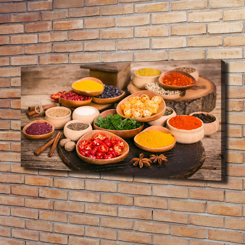 Spices And Herbs - Wrapped Canvas Print