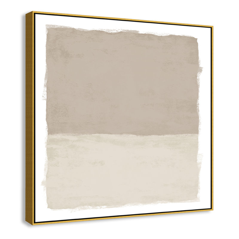«Silent Sands I» par Natalie Carpentieri, H 46,5 po x l 46,5 po, Doré