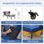 Base de lit réglable à massage zéro gravité avec matelas en mousse à mémoire de forme ferme de 6 po, incluant les traverses latérales et les roulettes verrouillables à pédale - Série 3101G-113691884