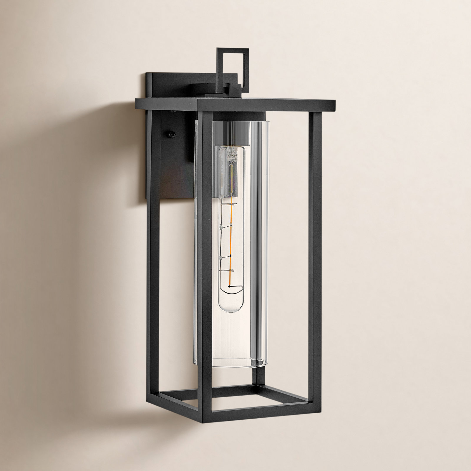 Kaisa Wall Mount Lantern, 17"H x 7" W x 8.5" D