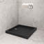 Base de douche en acrylique noir lustré 36 po x 36 po Streamline, drain inclus-122950202