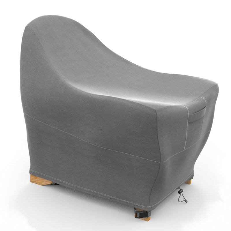 Premium Adirondack Patio Chair Cover - Breathable, Heavy-Duty Cover with Water-Resistant PVC liner, Adjustable Elastic Hem, Click-Close Straps, and Air Vents - Hyslop Collection
