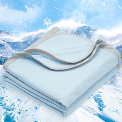 PHF Double Cooling Blanket for Hot Sleepers, Double Cooling Summer Blanket Absorbs Heat to Keep Cool All Night