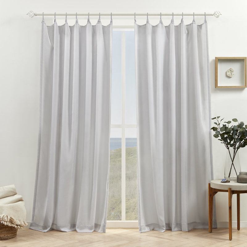 Semi Sheer Curtain Pair, 54" W x 108" L, Silver