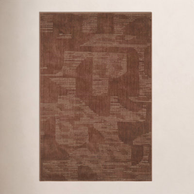 Hand-Loomed Abstract Wool Rug