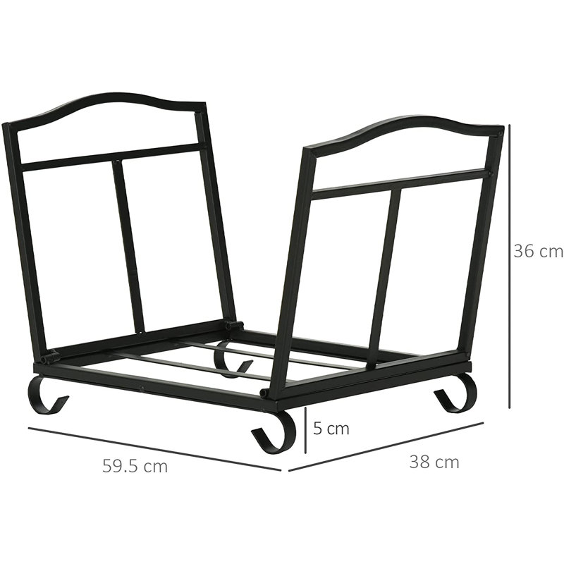 Beaupre 59.5cm W Metal Log Rack